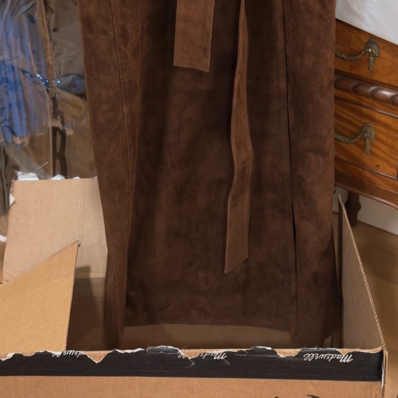 Alexa Chung for Madewell Double-Breasted Blazer Overcoat in Suede - Size 2 - Picture 5 of 8